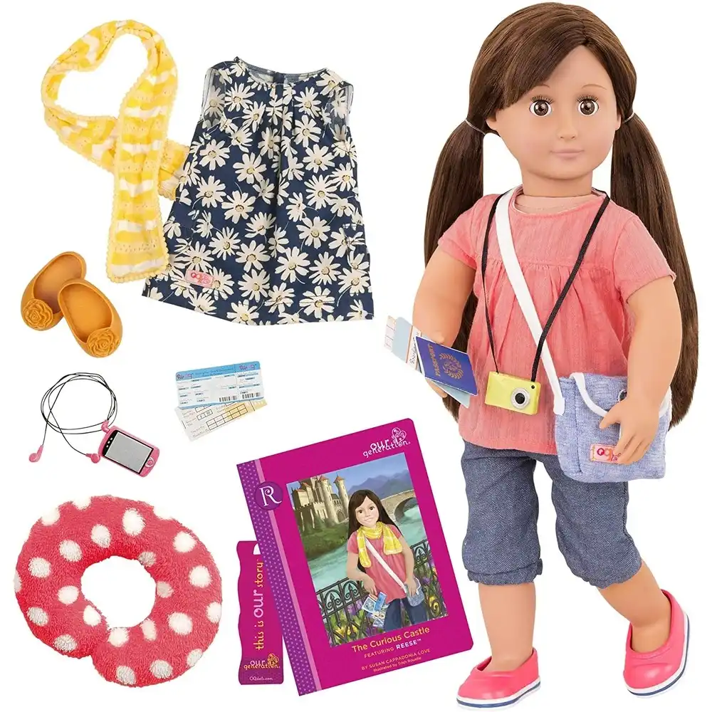 Our Generation -  Reese and The Curious Castle Doll 46 cm with Book - BD31044ATZ