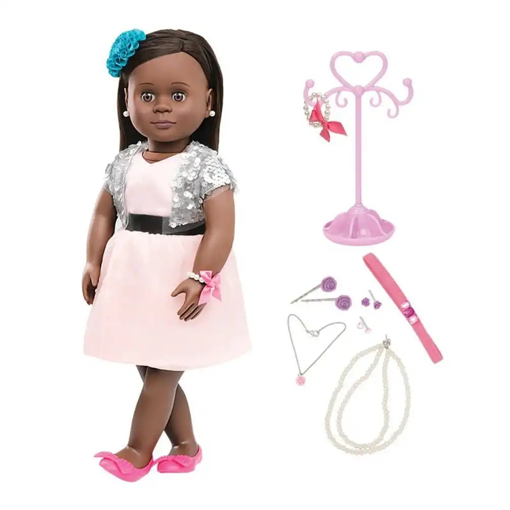 Our Generation - Maeva Fashion Doll 18 Inch with Pierced Ears & Jewelry - BD31070Z
