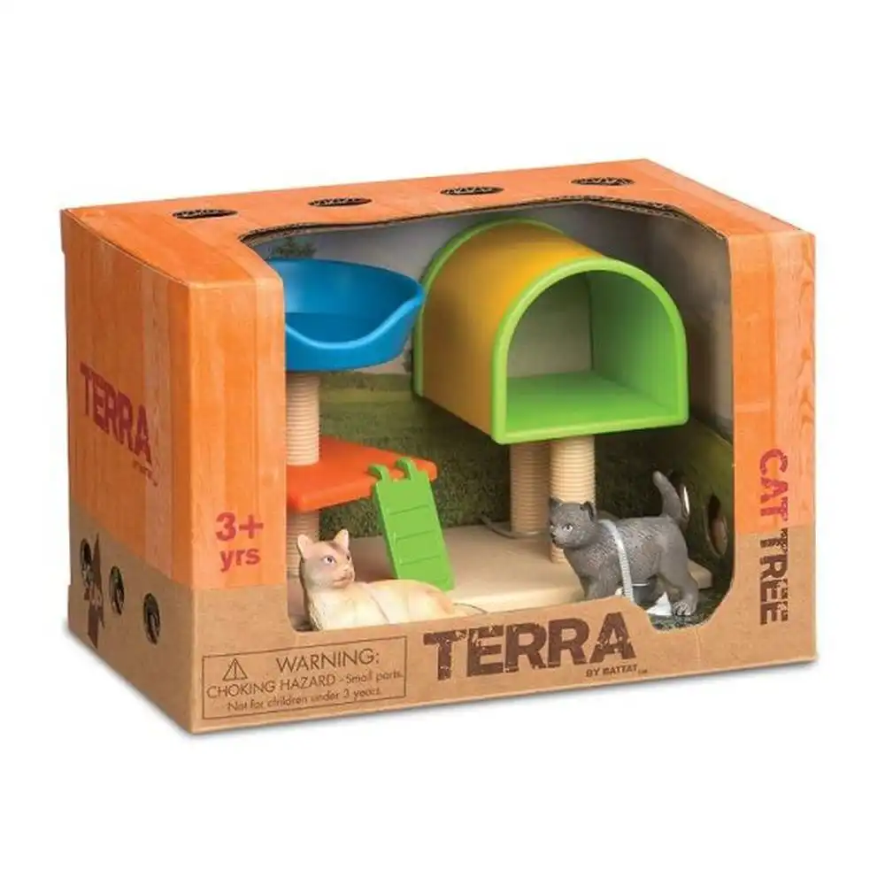 Battat - Terra Cat Tree House 4 Pieces - AN2834Z
