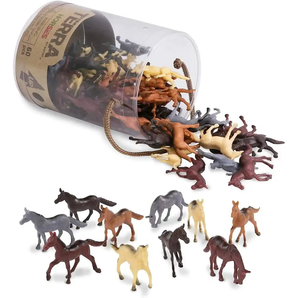 Battat - Terra 60 Pieces Horses - AN6038Z