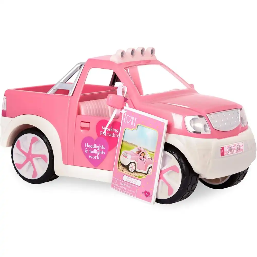 Lori - Dolls Ride & Shine Pickup Truck with FM Radio for 6-inch Mini Dolls - ‎LO37033Z