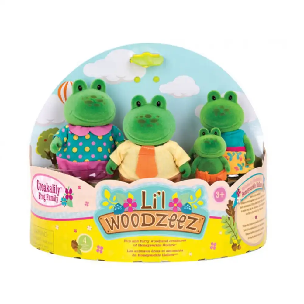 Li'l Woodzeez - The Croakalily Frog Family with storybook - BT6260