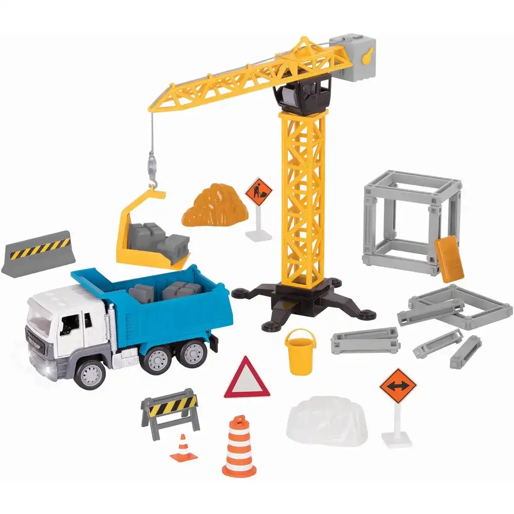 Battat - Driven Construction Crane Playset 62 Pieces - WH1230Z