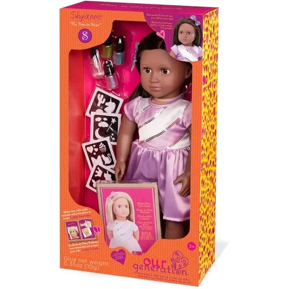 Our Generation - Shyanne Fashion Doll 18 Inch with Glitter Tatto - BD31179Z