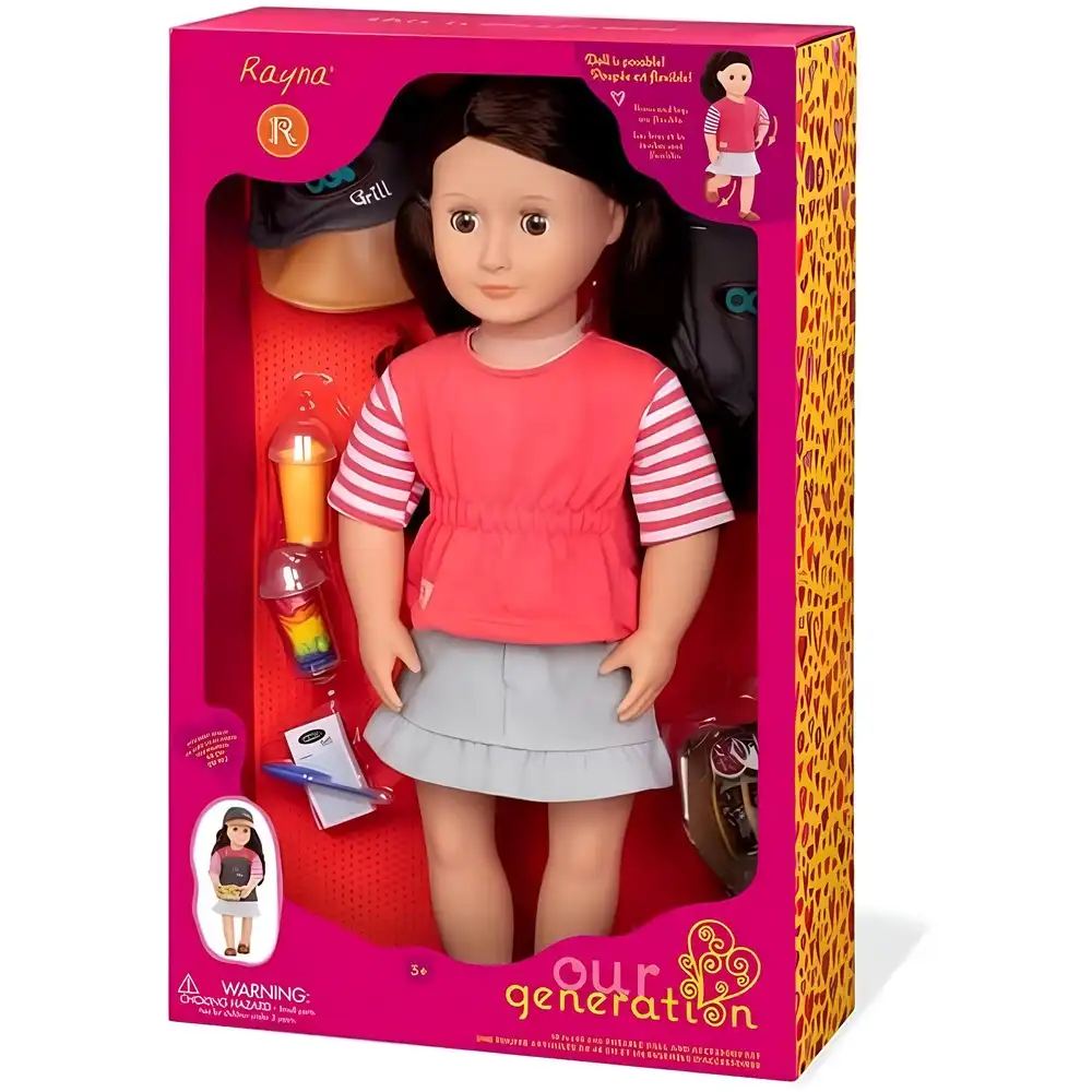 Our Generation - Rayna Ddeluxe Food Truck Doll 18 Inch - BD31215Z