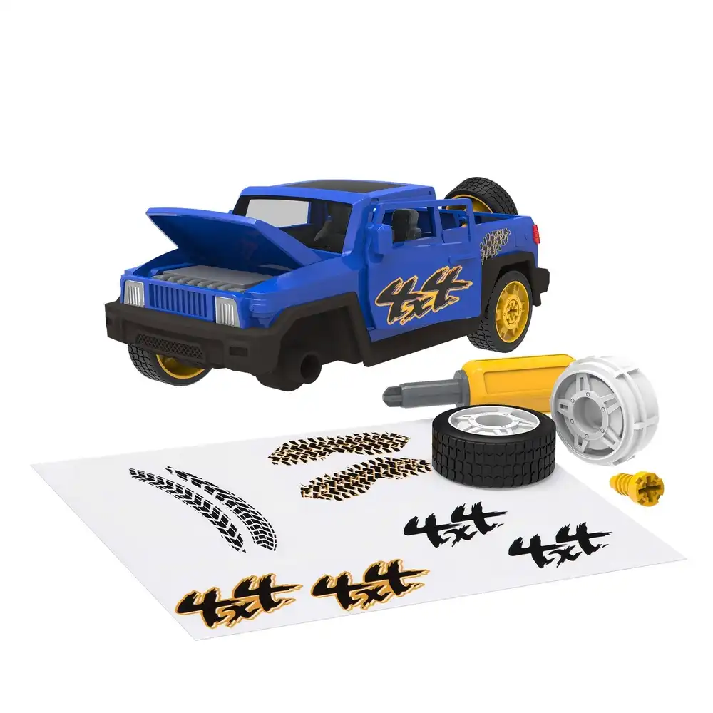 Battat - Driven Take Apart Sports Car with Lights & Sounds 34 Pieces - Blue - WH1141