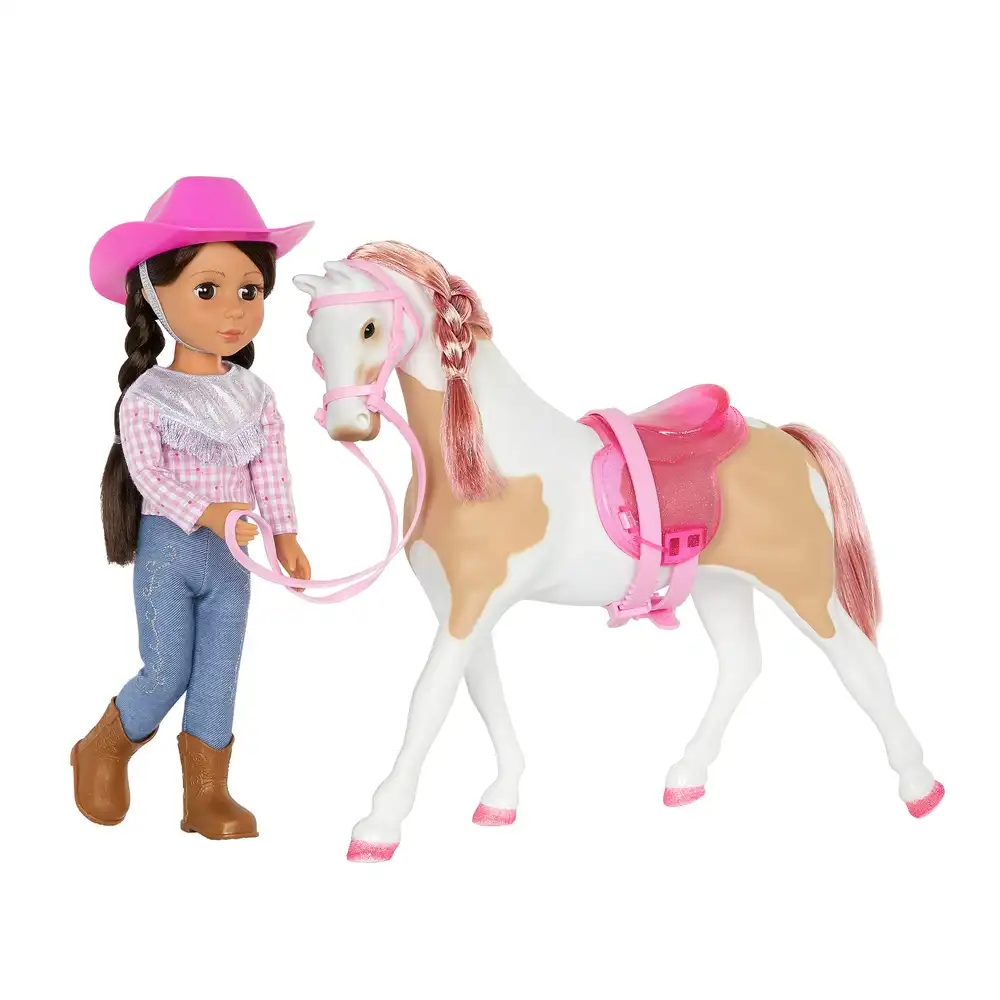 Glitter Girls - Bria & Bonnie Poseable 14 Inch Equestrian Doll with Horse - GG51103Z