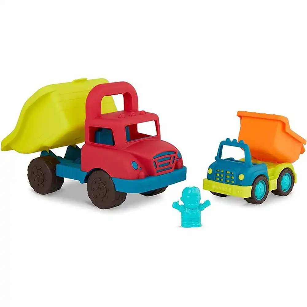 B.toys - Mini Toy Dump Set 2 Trucks & Outside Driver - BX2238