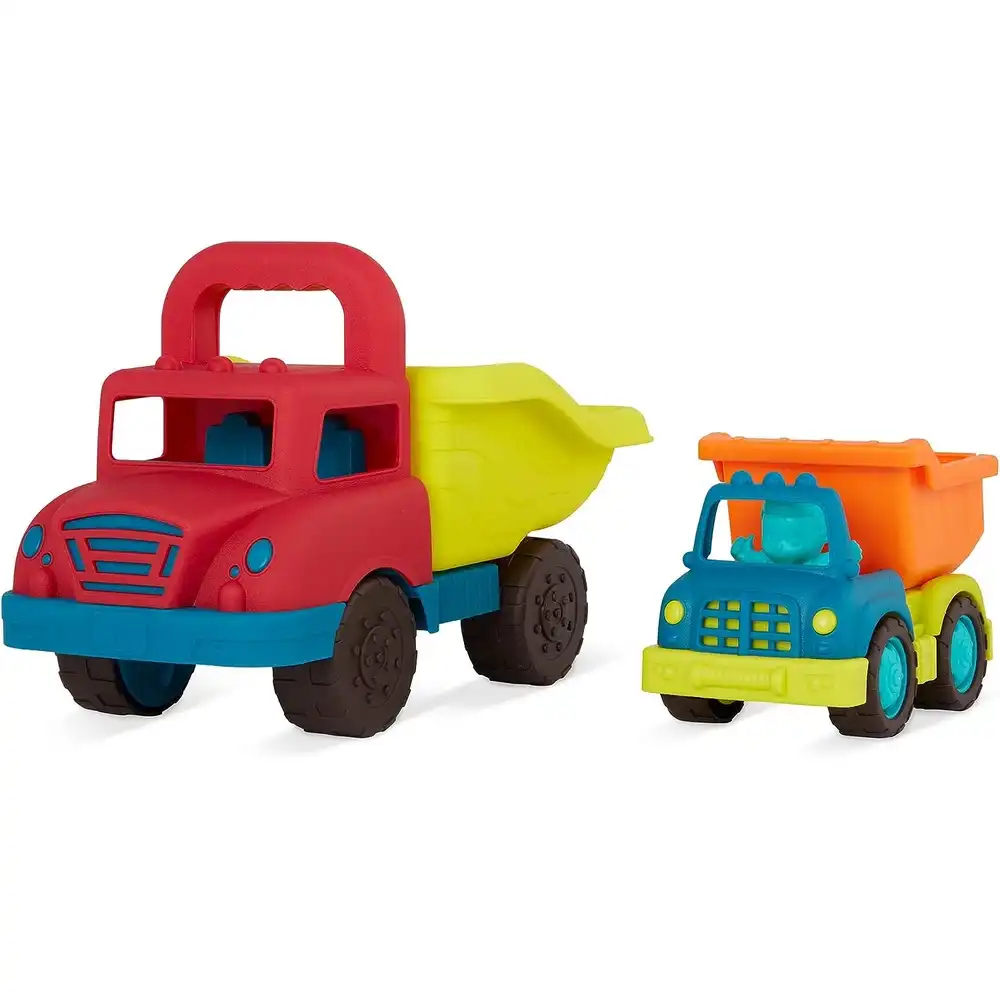 B.toys - Mini Toy Dump Set 2 Trucks & Intside Driver - BX2238Z