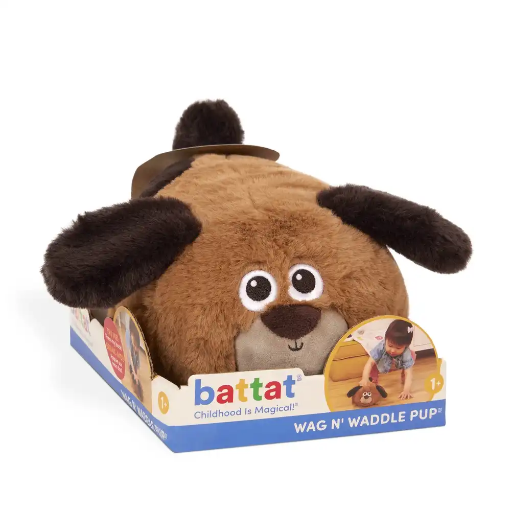 Battat - Wag & Waddle Wandering Plush Puppy - BT4800Z