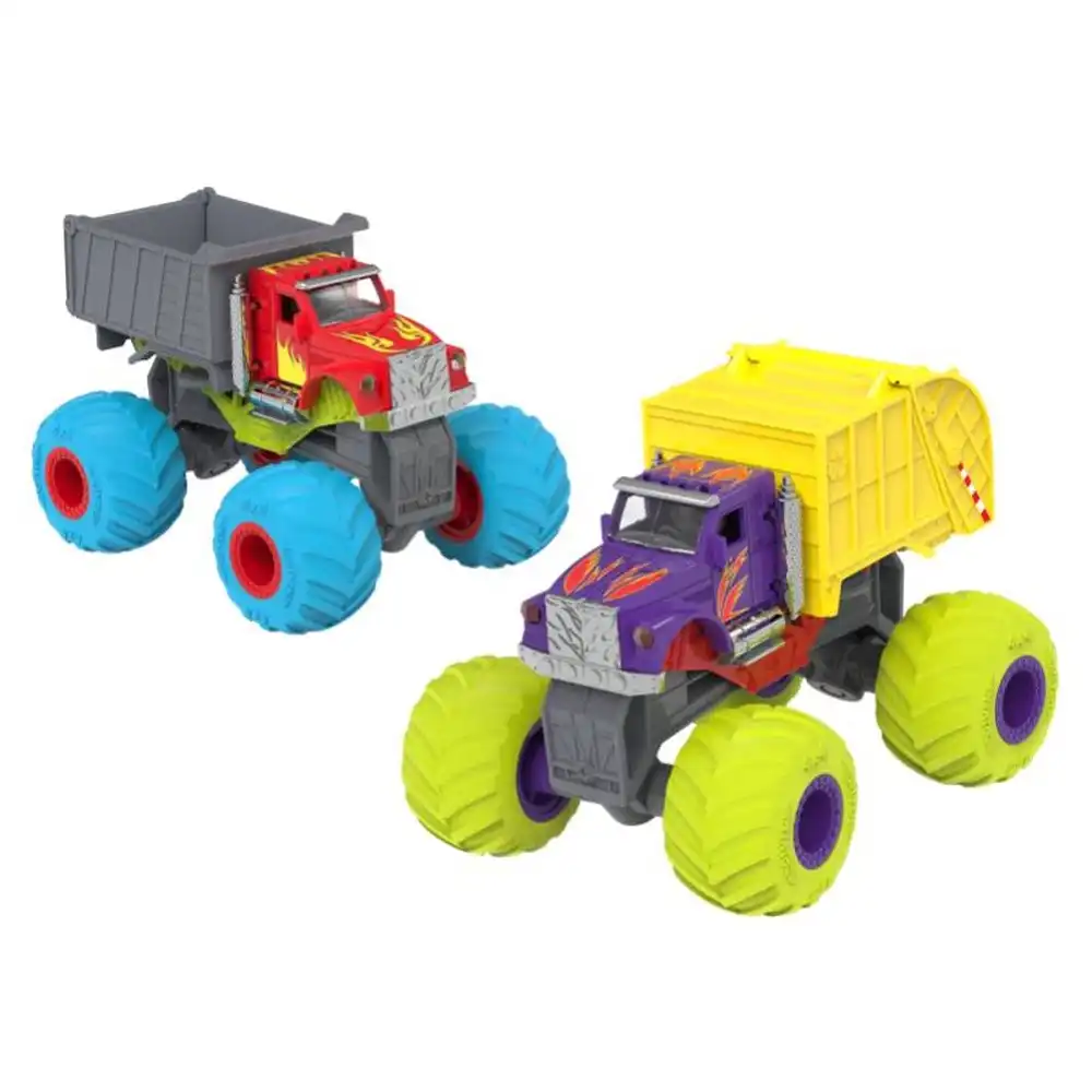 Battat - Driven Dump & Recycle Monster Trucks Wrecking Crew  - WH1316Z