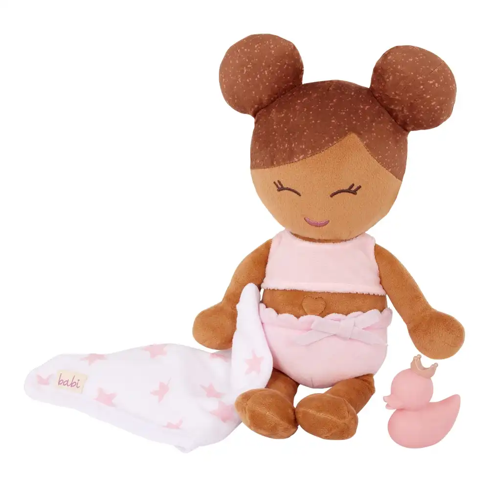 LullaBaby - Bath Doll Olive Skin Tone 14 Inch with Towel - LBY7262Z