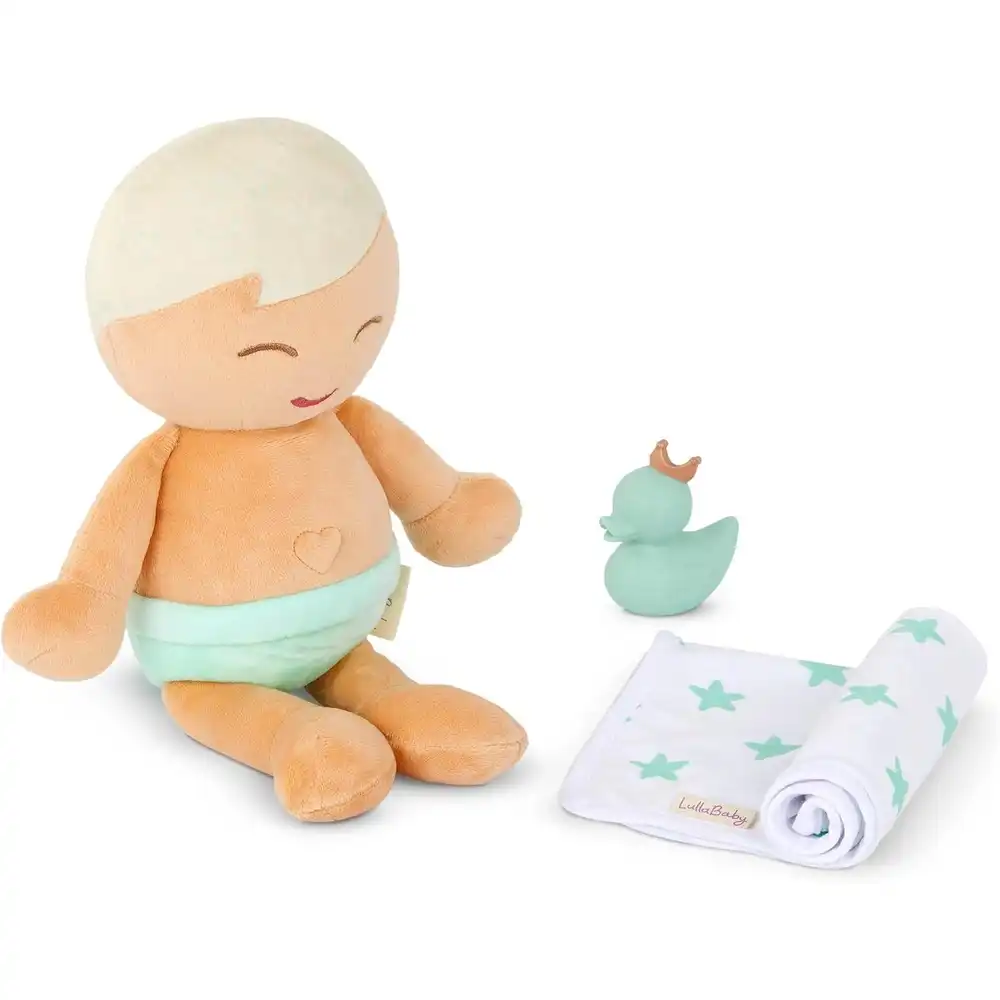 Lulla Baby - Bath Boy Doll 14 Inch with Blond Hair - LBY7265Z