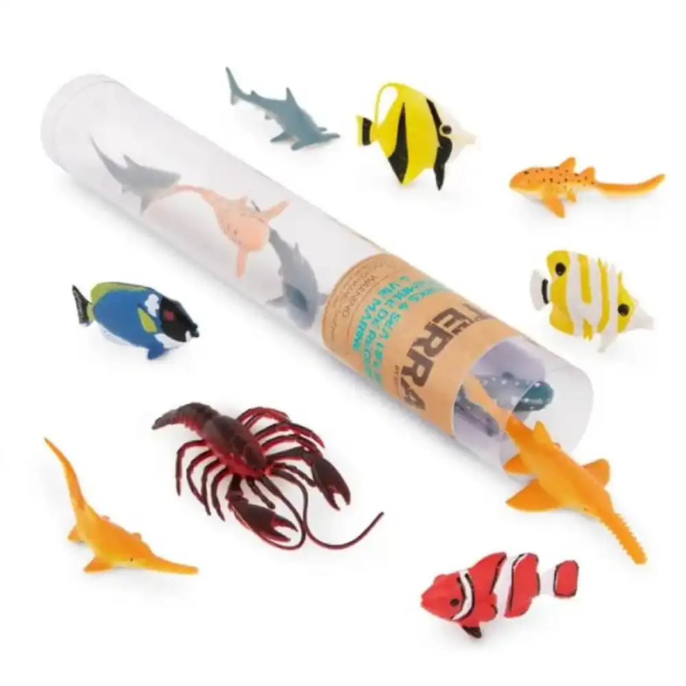 Battat - Terra 13 Pieces Sharks & Sea Life Set 5-12cm - AN2881Z