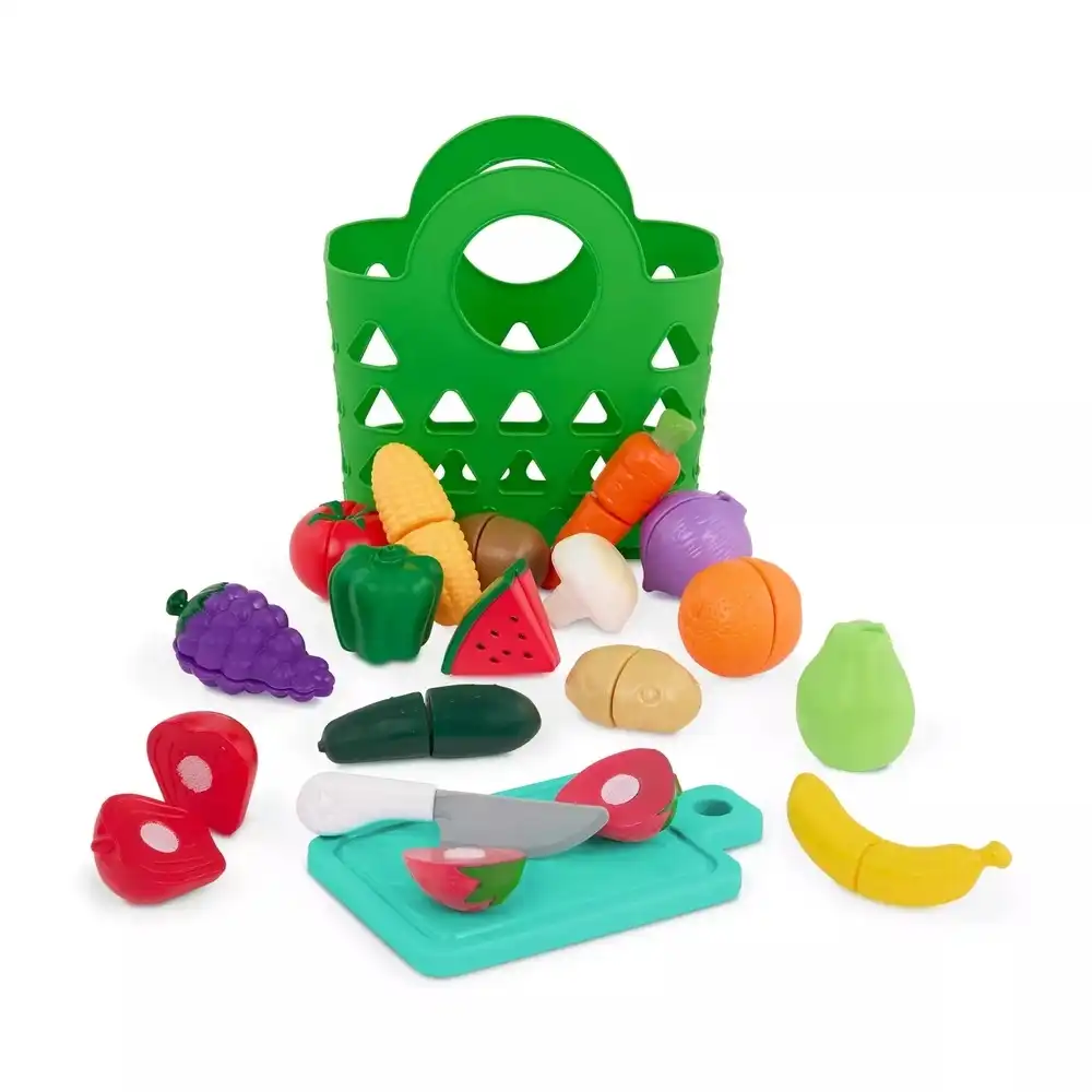 Battat - Market Chop & Prep Plastic Food Play Set - BT1827