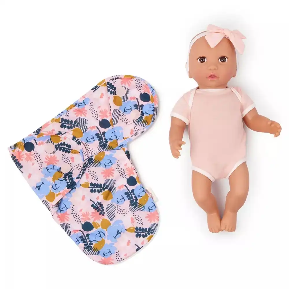 Lulla Baby - Baby Doll with Floral Swaddle 14 Inch - LBY7304Z