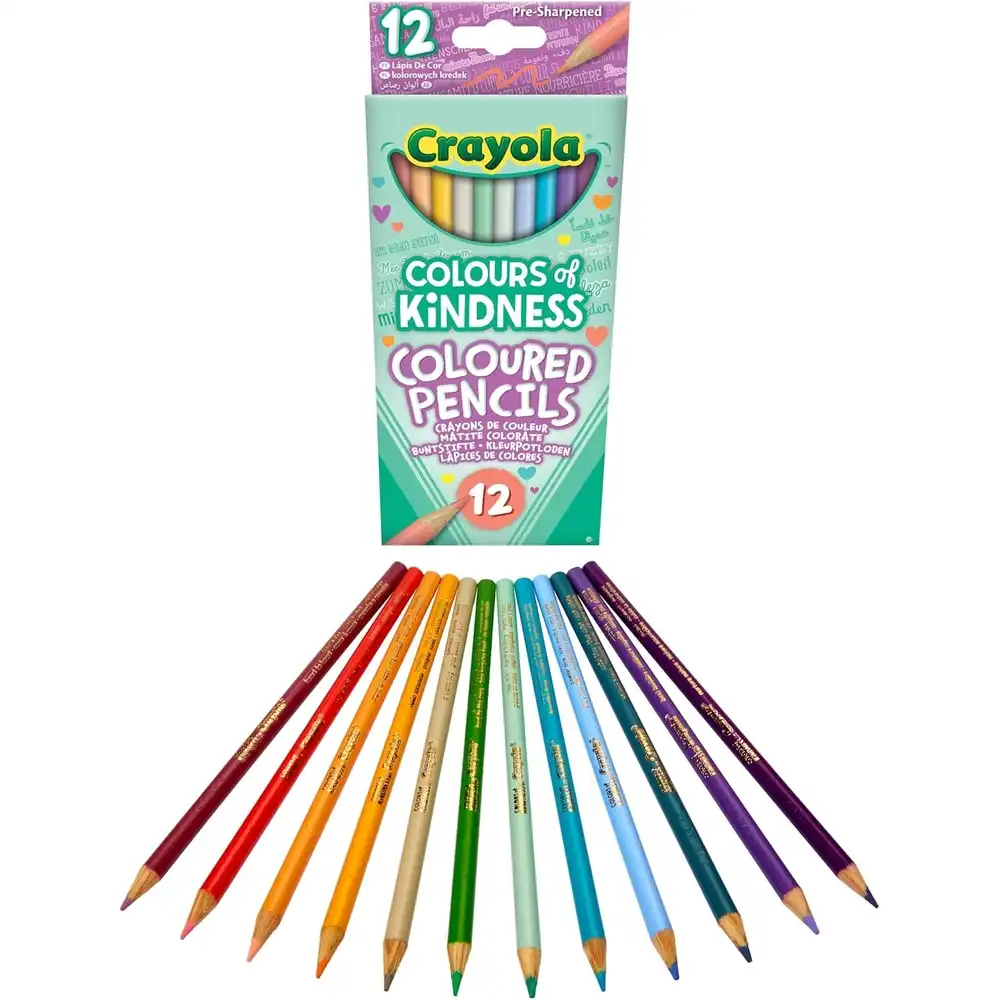 Crayola - Colours of Kindness Colored Pencils 12 Pens - 68-1839