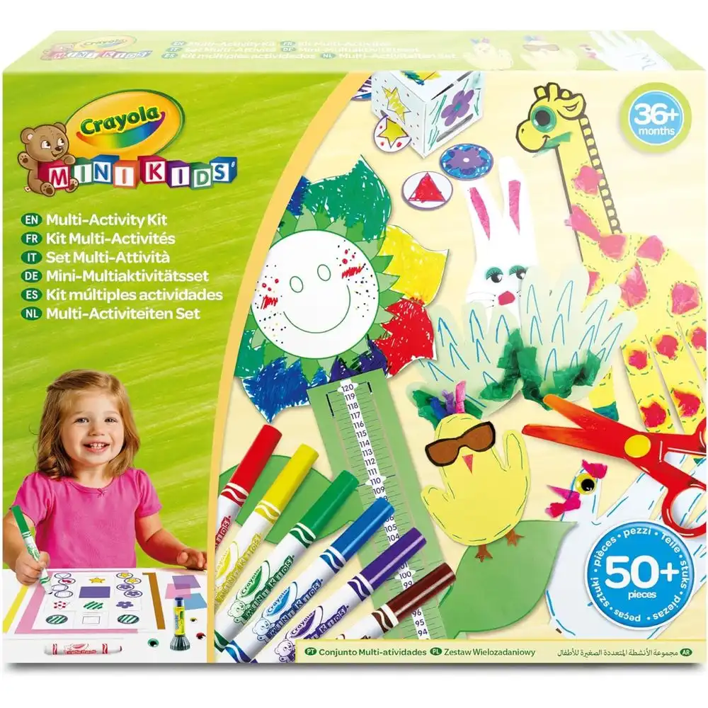 Crayola - Mini Kids Multi Activity Kit With Felt Tip Pens, Scissors, Glue 50 Pieces - 81-8133