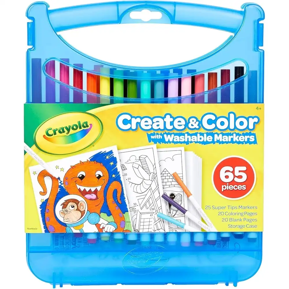 Crayola - Create & Color Washable Colorful Crayons 25 Crayons - 04-0377
