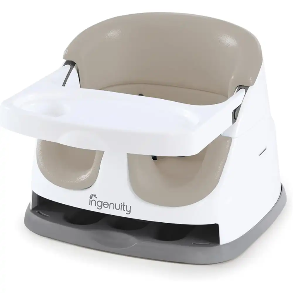 Ingenuity - Baby Base 2-in-1 Booster Feeding & Floor Seat - Brown - 10678