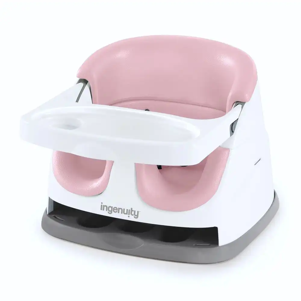 Ingenuity - Baby Base 2-in-1 Booster Feeding & Floor Seat - Pink - 16726