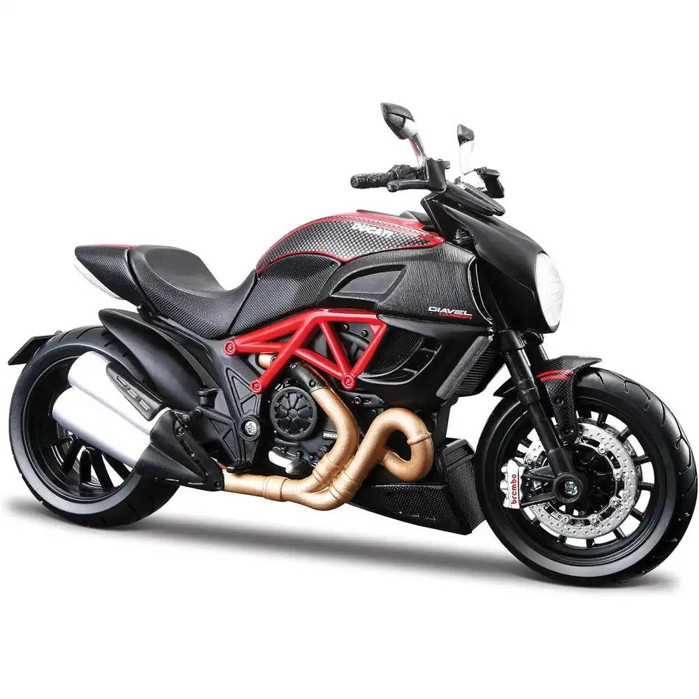 Maisto - Ducati Diavel Carbon 1/12 Diecast Model - Red & Black - 31101(11023)