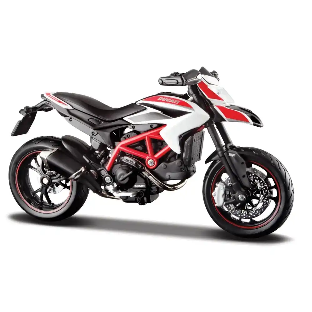 Maisto - Ducati Hypermotard SP 1/12 Diecast Model - White - 31101(13015)