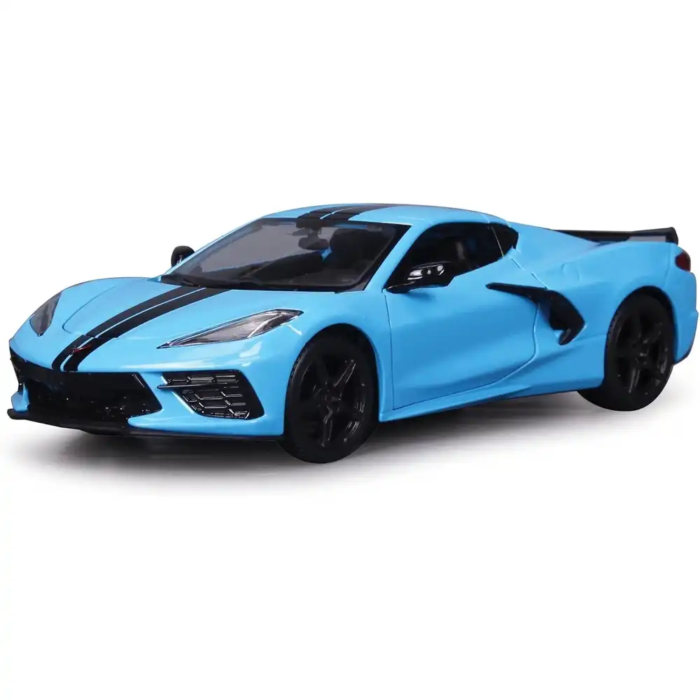 Maisto - 2020 Chevrolet Corvette Stingray Coupe Z51 1/24 Diecast Model - Blue - 31527