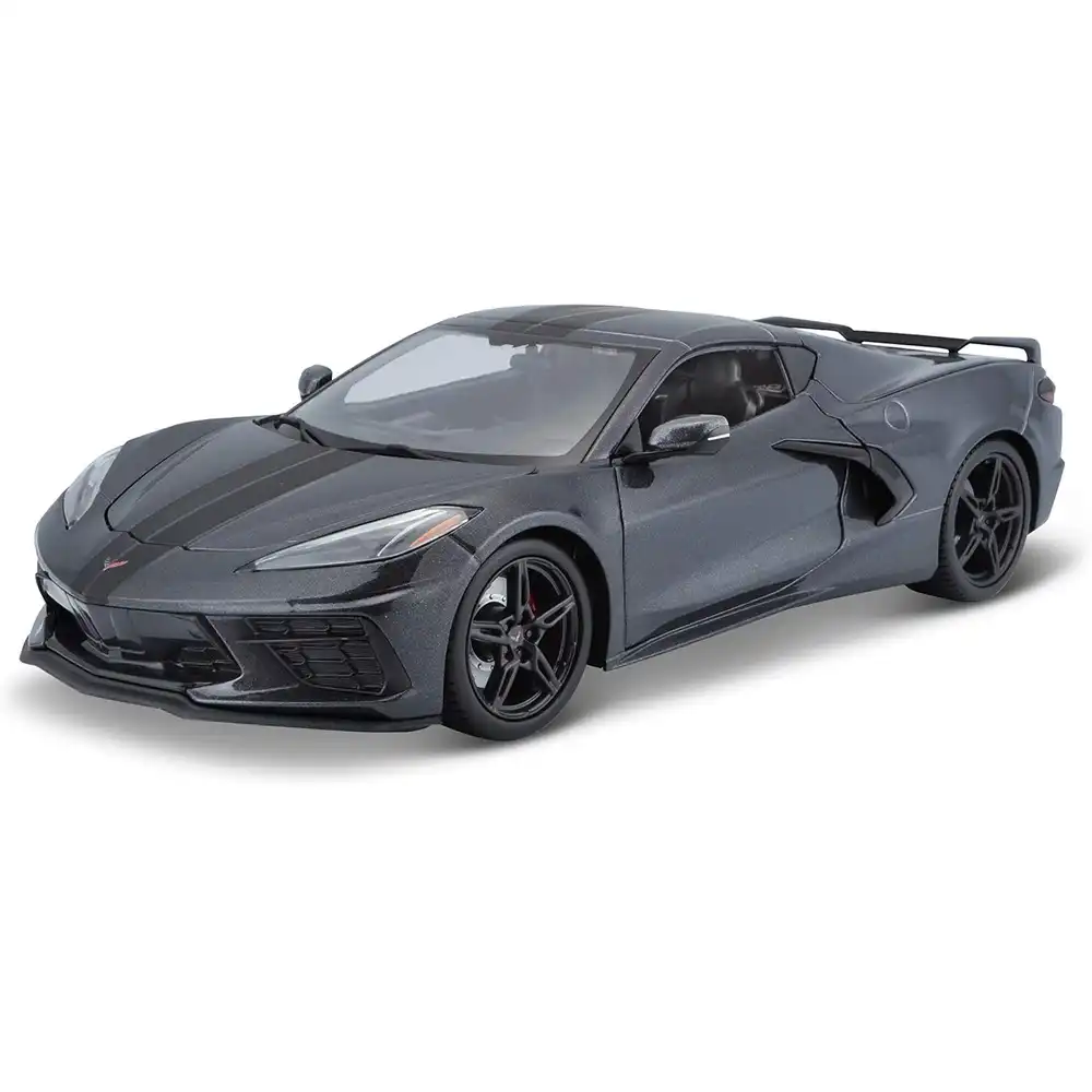 Maisto - 2020 Chevrolet Corvette Stingray Coupe Z51 1/18 Diecast Model - Grey - 31447