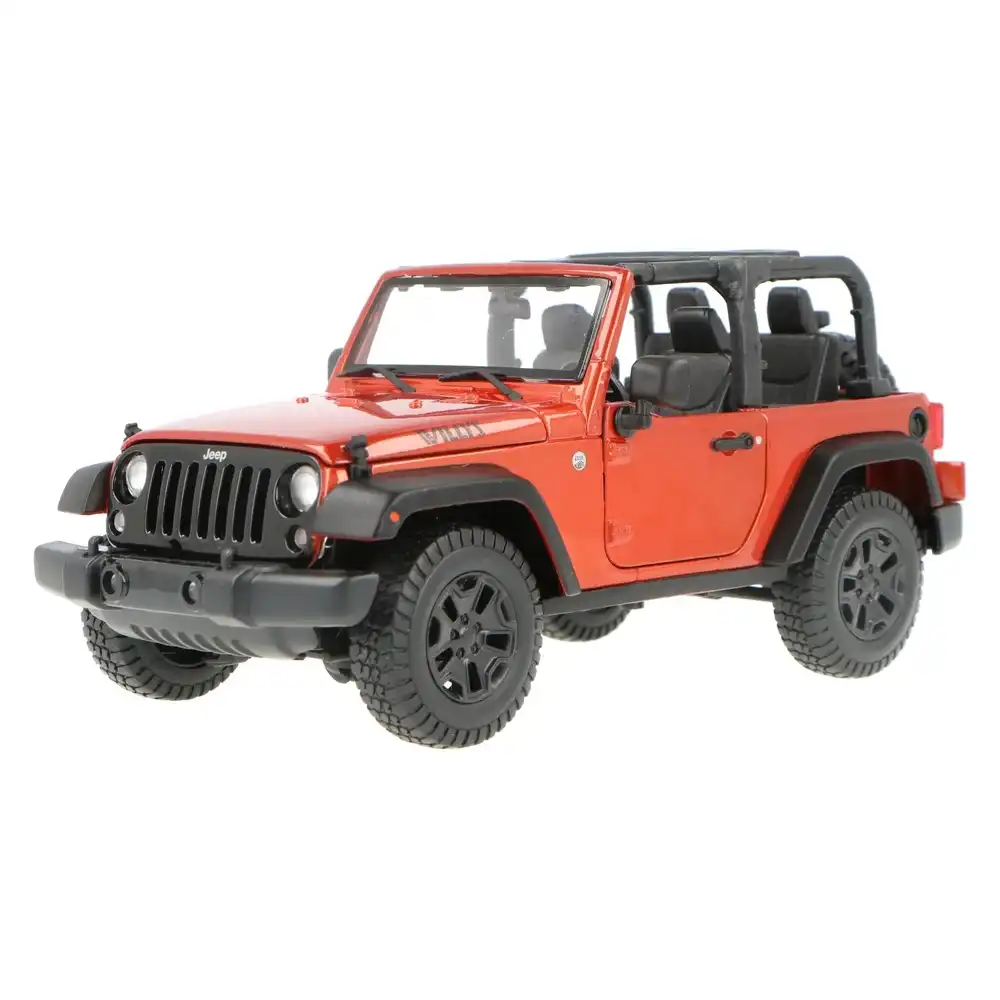 Maisto - Jeep Wrangler Rubicon 1/18 Diecast Model - Red - 31663
