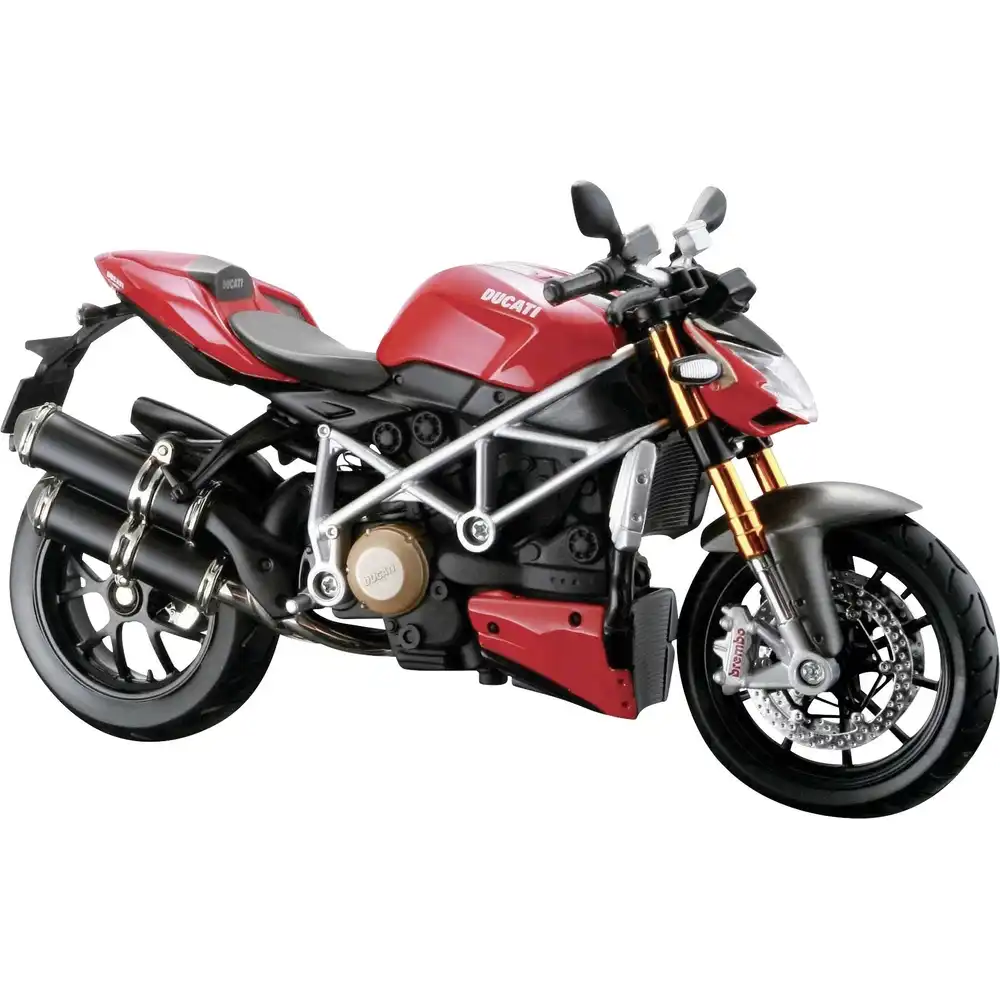 Maisto - Ducati Super Naked S 1/12 Diecast Model - Red - 31101(11024)