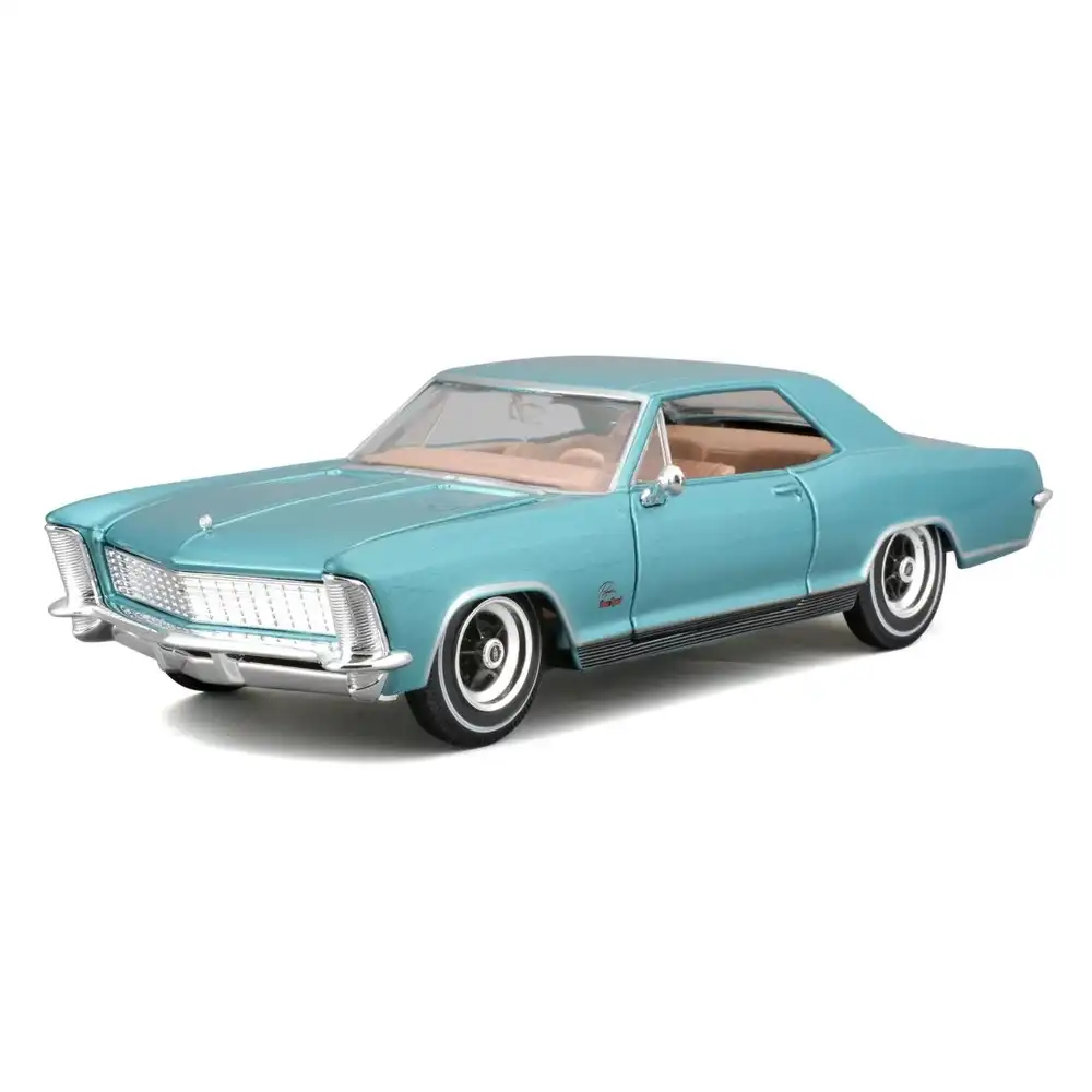 Maisto - 1965 Buick Riviera Gran Sport 1/26 Diecast Model - Blue - 31214