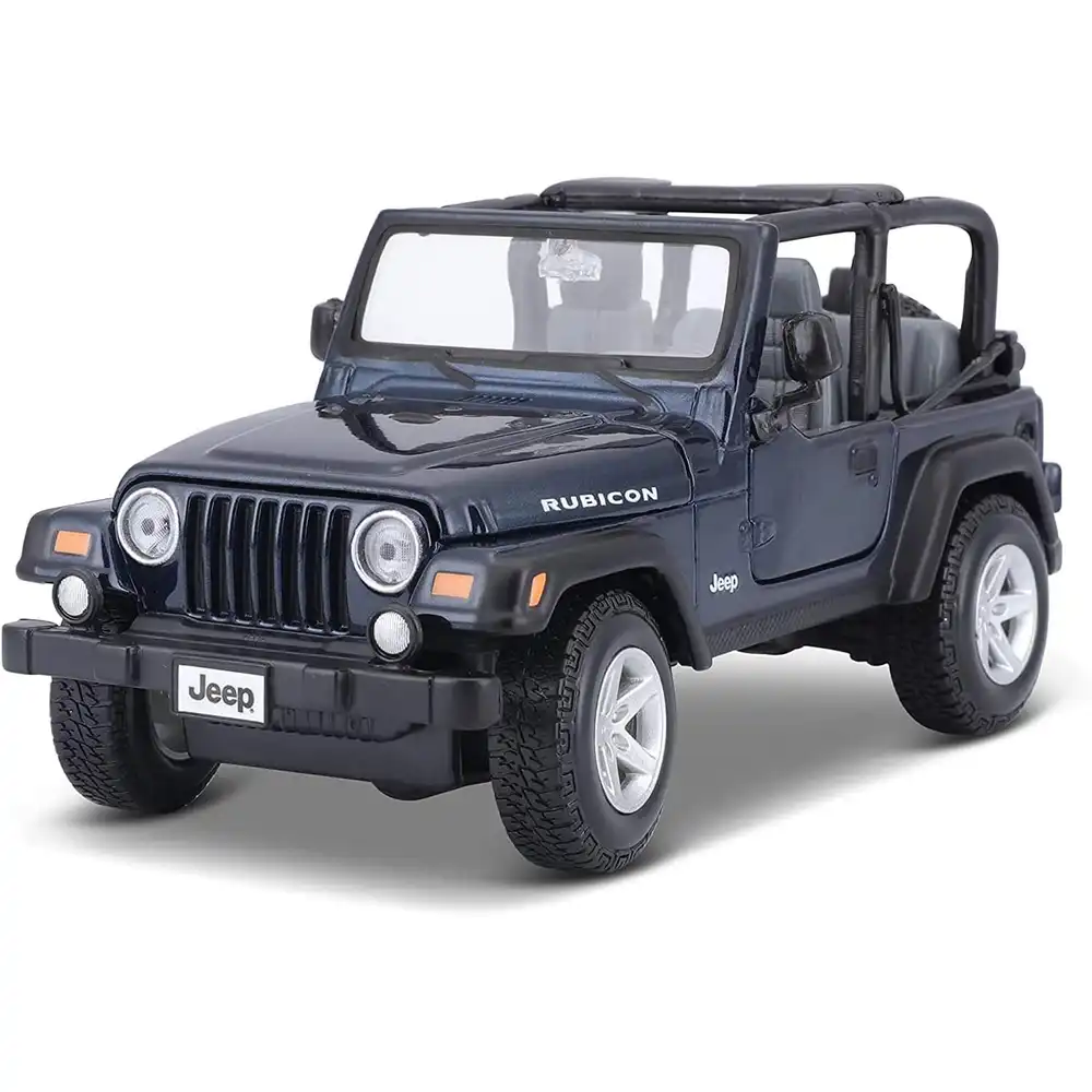 Maisto - Jeep Wrangler Rubicon 1/27 Diecast Model - Blue - 31245