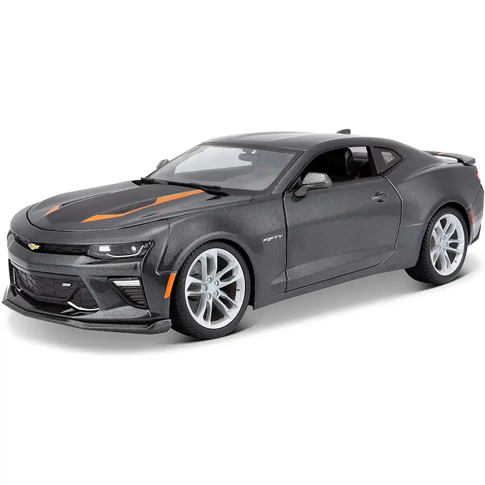 Maisto - 2017 Chevrolet Camaro 50th Anniversary 1/18 Diecast Model - Grey - 31385