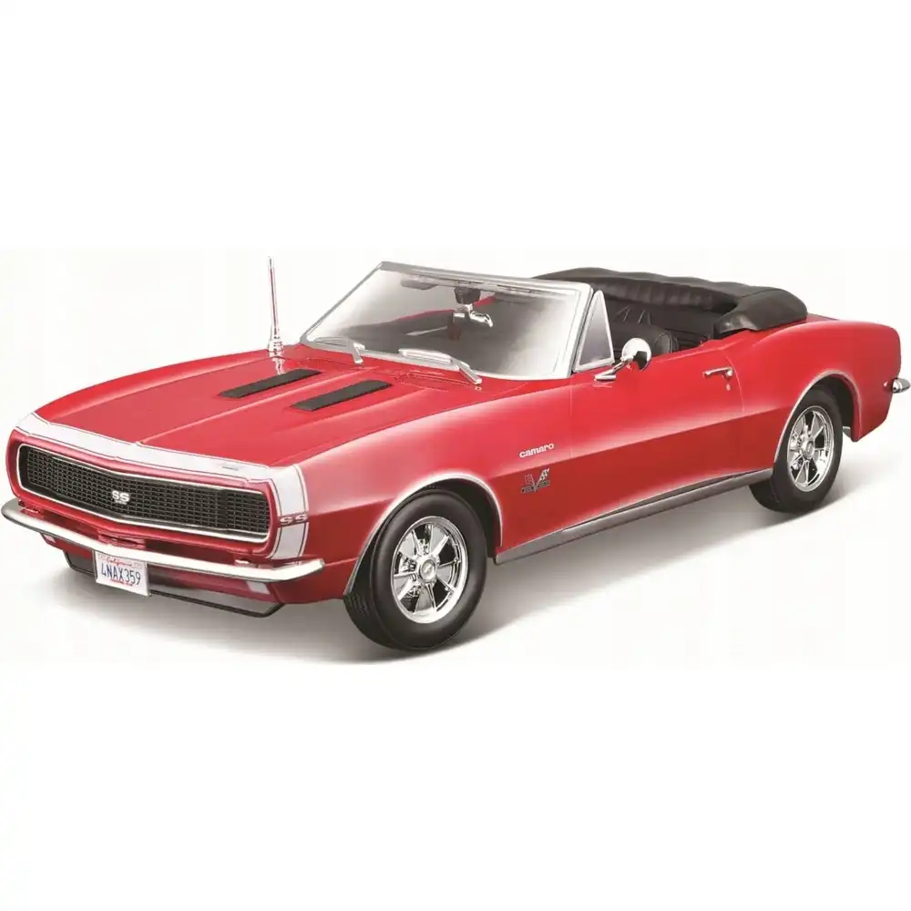 Maisto - 1967 Chevrolet Camaro SS 396 Convertible 1/18 Diecast Model - Red - 31684
