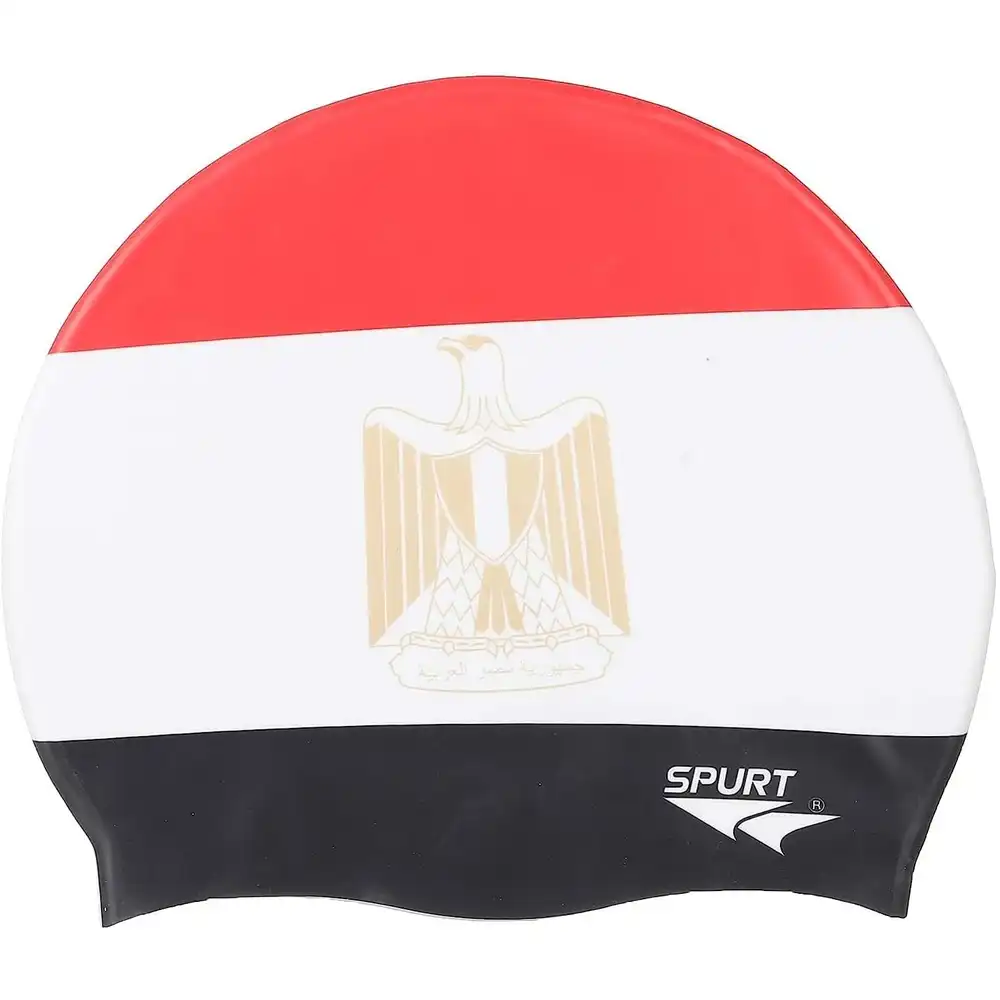 Spurt - Egyptian Flag Swimming Silicone Cap - 50000