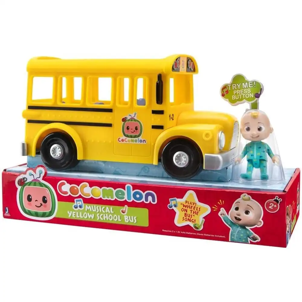 CoComelon Official Musical Yellow School Bus - CMW0015
