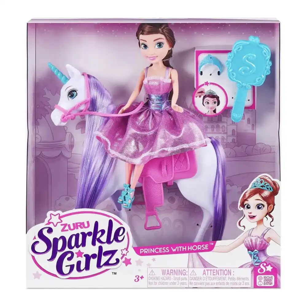 Zuru - Sparkle Girlz 10 Inch Princess Doll with Unicorn Playset - 10057