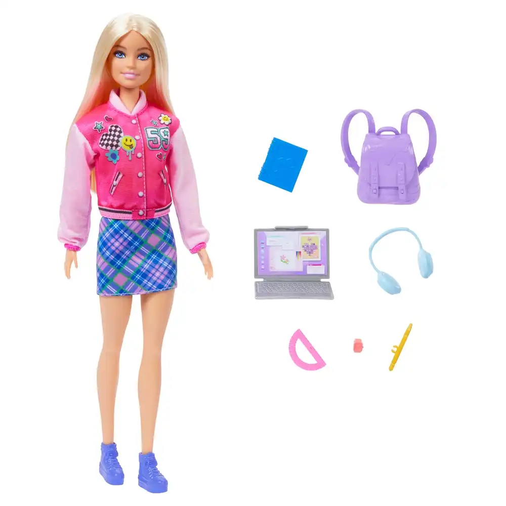 Mattel - Barbie Back to School Doll with School Uniform & Accessories - HRG84