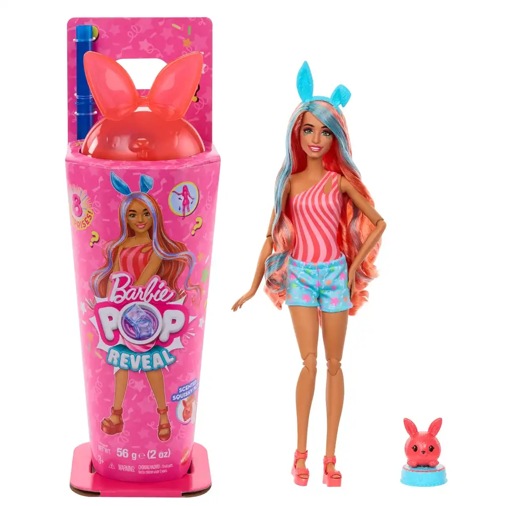 Mattel - Barbie Pop Reveal Shakes Series Doll with Scented Bright Bunny & Accessories - JCN87
