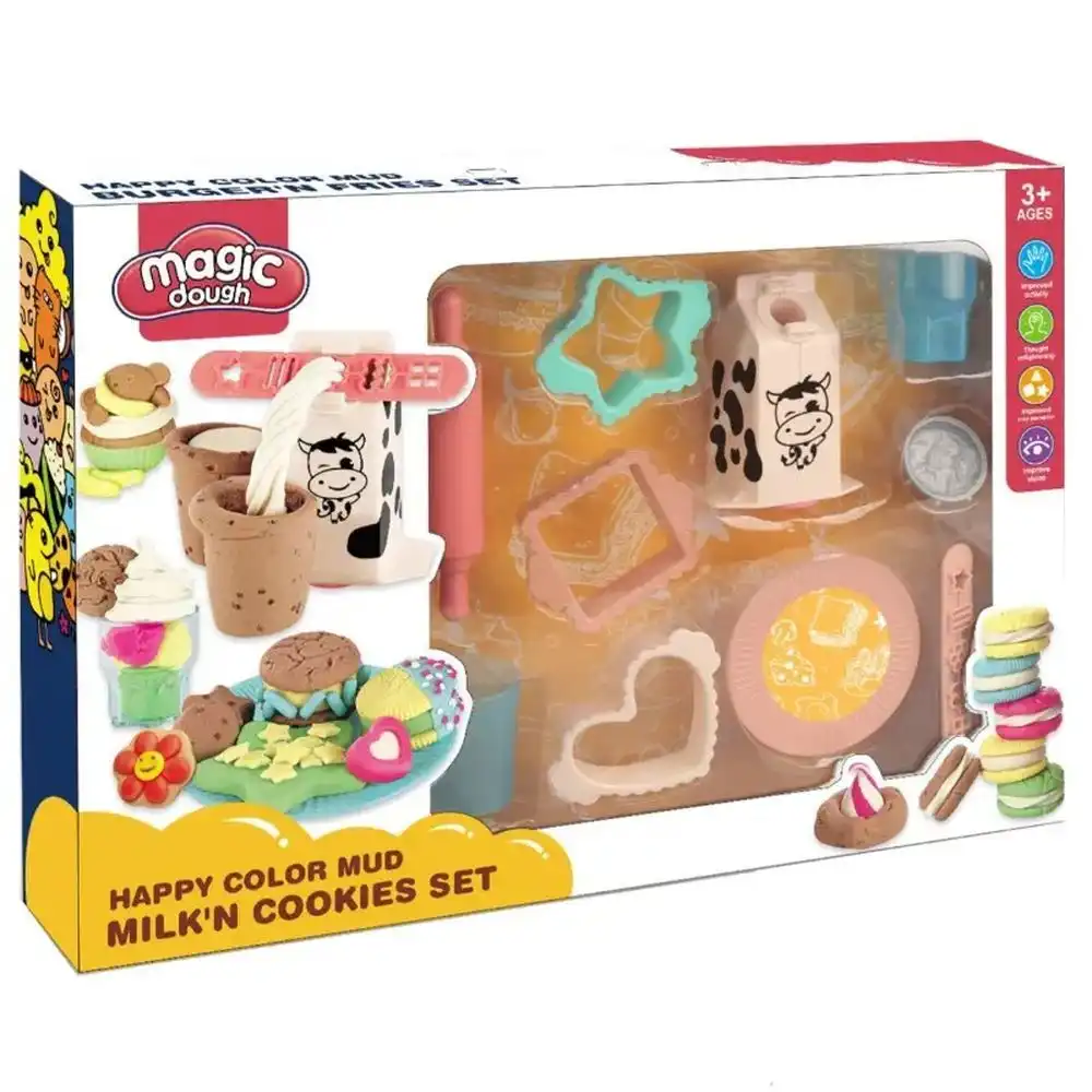 Magic dough Happy Color Mud Milk'n Cookies Set - 17553