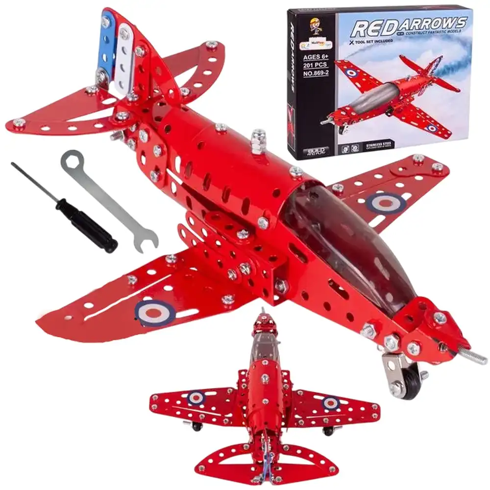 Red Arrows Assembly Alloy Plane 201 Pieces - 869-2