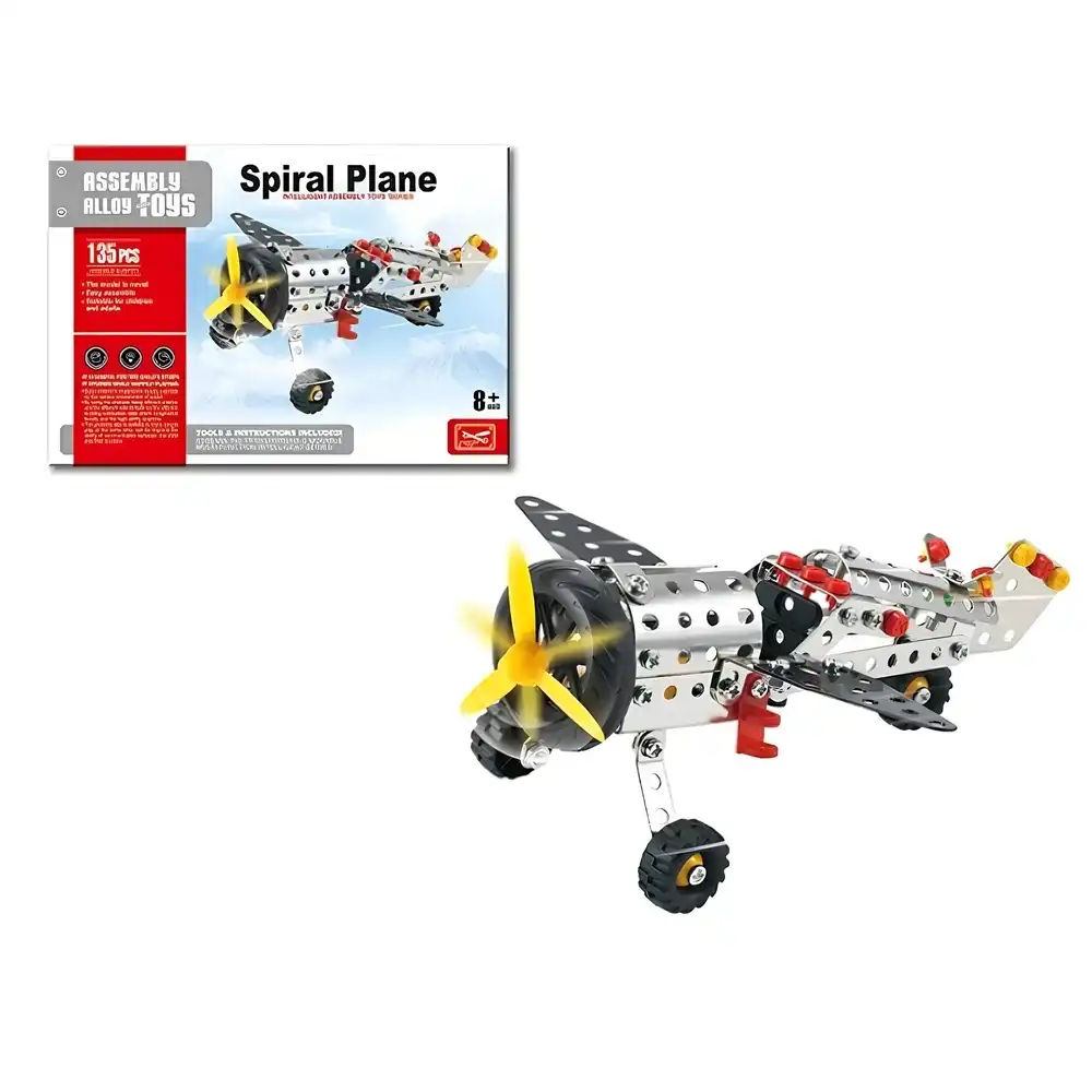 Spiral Plane Building Model 135 Pieces - 455