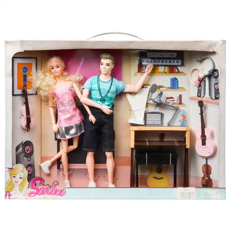 Sariel Fashion Doll Inside Music Room with Boy & Instruments - 7725