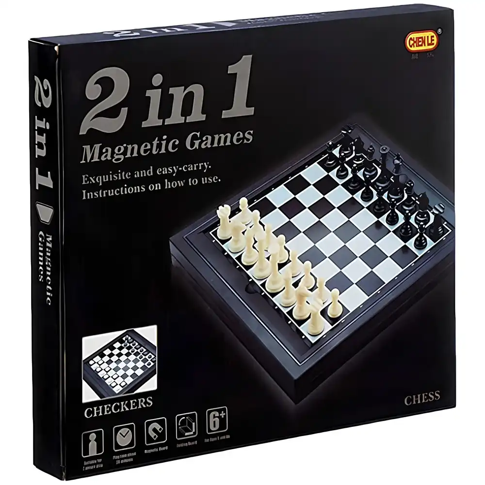 Magnetic Games 2 in 1 Chess & Checkers Set - 98702