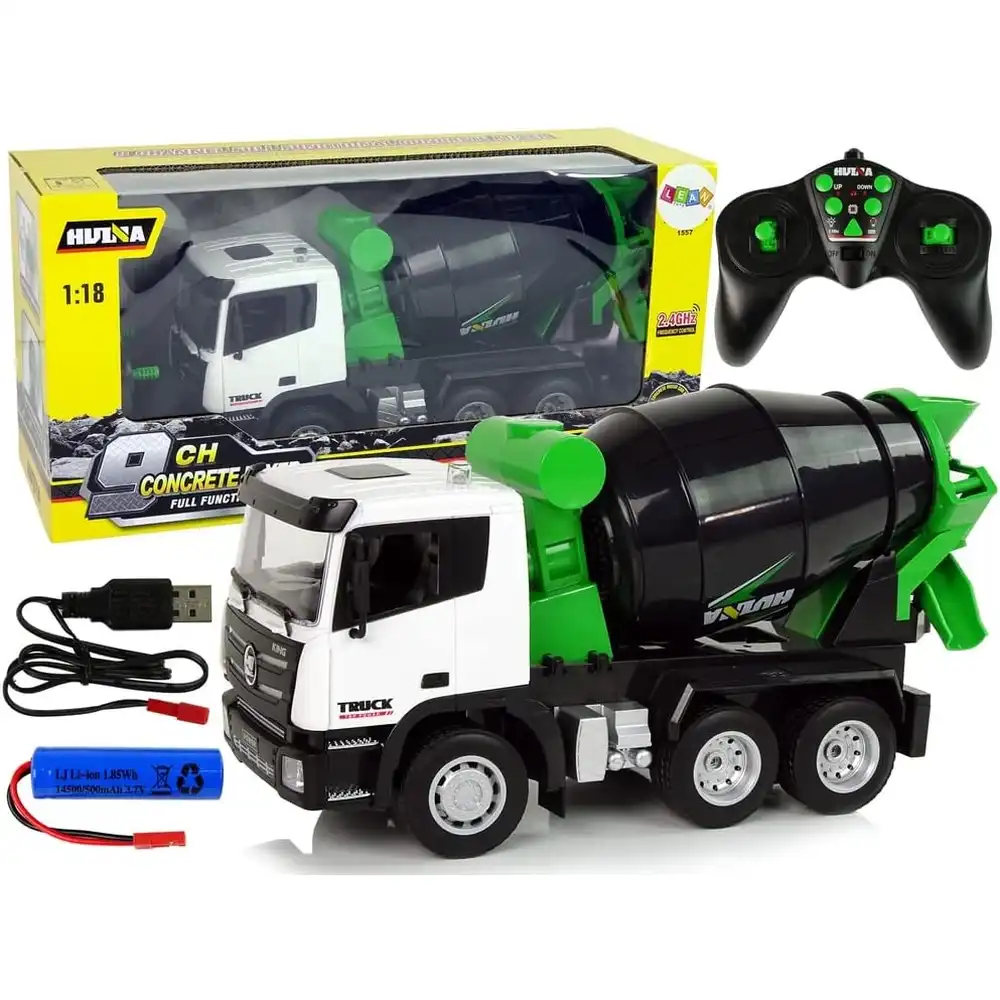 Fully Function Heavy Mixer Truck 1/18 with Remote Control - S01-494