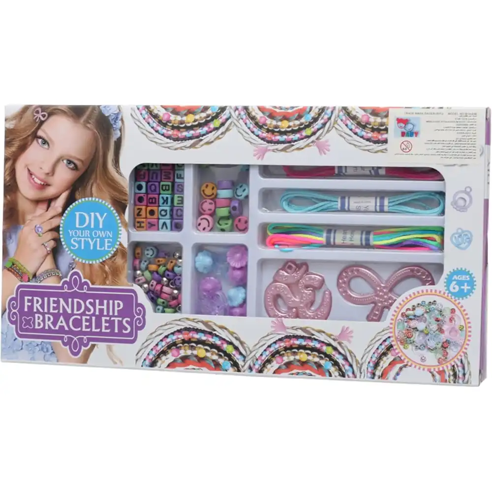 DIY Your Own Friendship Bracelets with Beads & Letters - 8861-1
