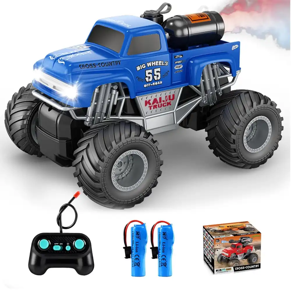 Cross Country Water Bomb Kaiju Truck 1/16 with Remote Control - Blue - E13-644