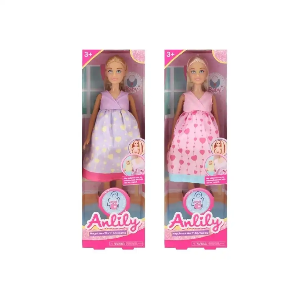Anlily Pregnant Doll 29cm with Baby 2 Designs - 99222