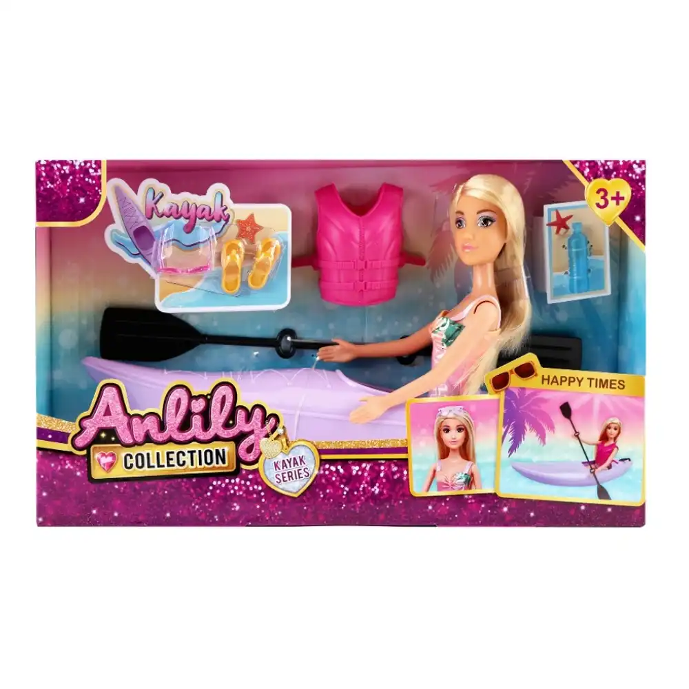 Anlily Enjoy Summer Doll 29cm with Kayak & Accessories - 616118